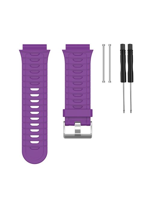 For Garmin Forerunner 920XT Watch Strap Silicone Band with Spring Bar and Screwdriver - Purple