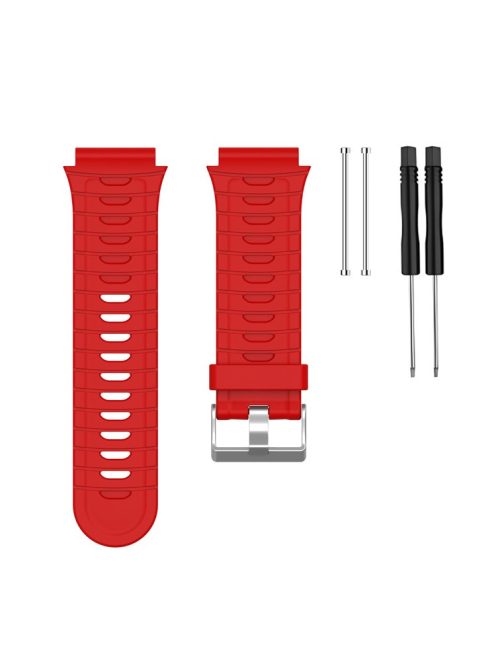 For Garmin Forerunner 920XT Watch Strap Silicone Band with Spring Bar and Screwdriver - Red