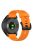 For Garmin Forerunner 945 / 935 Replacement Wrist Band Steel Buckle Textured Silicone Watch Strap - Orange