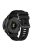 For Garmin Forerunner 955 / Forerunner 935 / Descent G1 22mm Twill Design Silicone Watch Band Black Buckle Strap Replacement - Black