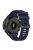 For Garmin Forerunner 955 / Forerunner 935 / Descent G1 22mm Twill Design Silicone Watch Band Black Buckle Strap Replacement - Dark Blue