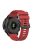 For Garmin Forerunner 955 / Forerunner 935 / Descent G1 22mm Twill Design Silicone Watch Band Black Buckle Strap Replacement - Red