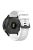 For Garmin Forerunner 955 / Forerunner 935 / Descent G1 22mm Twill Design Silicone Watch Band Black Buckle Strap Replacement - White