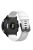 For Garmin Forerunner 955 Silicone Watch Band Soft Sport Strap - White