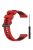 For Garmin Forerunner 965 / 955 / 945 / 935 / 745 Silicone Watch Band Twill Texture Dual Color Wrist Strap - Red+Black