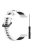 For Garmin Forerunner 965 / 955 / 945 / 935 / 745 Silicone Watch Band Twill Texture Dual Color Wrist Strap - White+Black