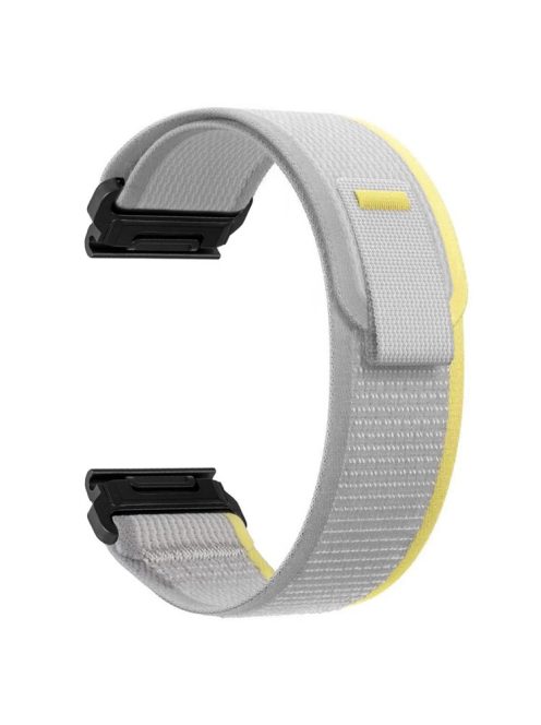 For Garmin Forerunner 965 / 955 / 945 / 935 22mm Watch Band Trail Loop Adjustable Nylon Wrist Strap - Yellow