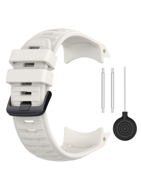 For Garmin Instinct 2X Adjustable Silicone Watch Band Replacement Wrist Strap - White