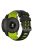 For Garmin Instinct 2X Silicone Watch Strap Replacement Wrist Band - Black+Lime