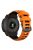 For Garmin Instinct 2X Silicone Watch Strap Replacement Wrist Band - Orange+Black