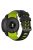 For Garmin Instinct 2X Silicone Watch Straps Dual Color Wrist Band - Black+Lime