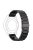 For Garmin Lily 2 14mm Watch Band 3-Beads Stainless Steel Wrist Strap with Folding Buckle - Black