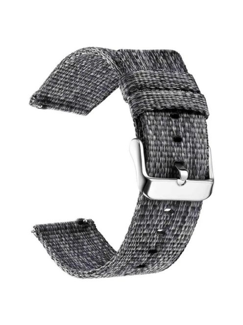 For Garmin Lily 2 Nylon Watch Band Adjustable Pin Buckle 14mm Wrist Strap Replacement - Grey