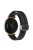 For Garmin Lily 2 Silicone Band Watch Strap with Magnetic Folding Buckle - Black with Black Buckle