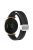 For Garmin Lily 2 Silicone Band Watch Strap with Magnetic Folding Buckle - Black with Silver Buckle