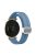 For Garmin Lily 2 Silicone Band Watch Strap with Magnetic Folding Buckle - Blue with Silver Buckle