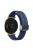 For Garmin Lily 2 Silicone Band Watch Strap with Magnetic Folding Buckle - Midnight Blue with Black Buckle