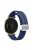 For Garmin Lily 2 Silicone Band Watch Strap with Magnetic Folding Buckle - Midnight Blue with Silver Buckle