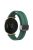 For Garmin Lily 2 Silicone Band Watch Strap with Magnetic Folding Buckle - Pine Needle Green with Black Buckle