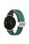 For Garmin Lily 2 Silicone Band Watch Strap with Magnetic Folding Buckle - Pine Needle Green with Silver Buckle