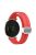 For Garmin Lily 2 Silicone Band Watch Strap with Magnetic Folding Buckle - Red with Silver Buckle