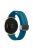 For Garmin Lily 2 Silicone Band Watch Strap with Magnetic Folding Buckle - Rock Cyan with Black Buckle