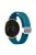 For Garmin Lily 2 Silicone Band Watch Strap with Magnetic Folding Buckle - Rock Cyan with Silver Buckle