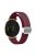 For Garmin Lily 2 Silicone Band Watch Strap with Magnetic Folding Buckle - Wine Red with Silver Buckle