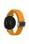 For Garmin Lily 2 Silicone Band Watch Strap with Magnetic Folding Buckle - Yellow with Black Buckle