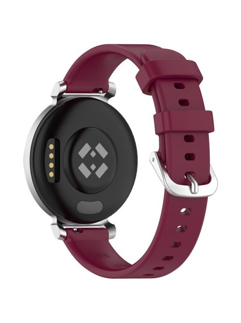 For Garmin Lily 2 Smart Watch Strap Replacement Adjustable Silicone Band - Wine Red