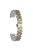 For Garmin Lily 2 Watch Band 7-Beads 14mm Stainless Steel Replacement Strap - Silver+Gold