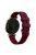 For Garmin Lily Silicone Watch Strap Adjustable Wrist Band Replacement - Wine Red