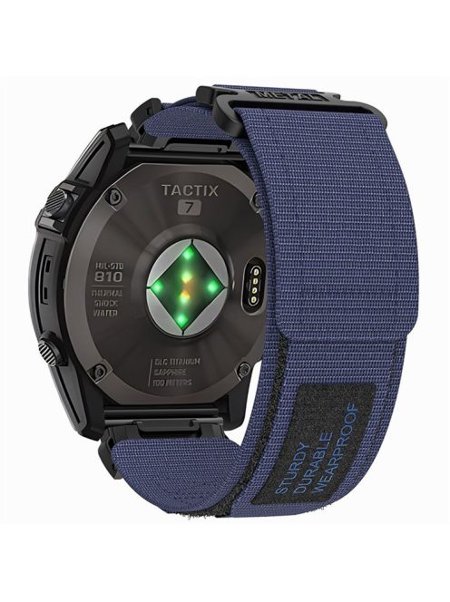 For Garmin Quatix 7 Pro / Approach S62 Watch Band 22mm Quick Release Nylon Sports Strap - Midnight Blue