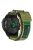 For Garmin Tactix 7 AMOLED Edition / Tactix 7 Pro / QuickFit 26mm Watch Strap Nylon Sticker Wrist Band - Army Green