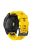 For Garmin Tactix 7 Pro / Fenix 7X / Fenix 6X Pro Silicone Watch Strap 26mm Wrist Band with Black Buckle - Yellow