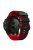 For Garmin Tactix 7 Pro / Fenix 7X / Fenix 6X Pro Silicone Wrist Strap Replacement Dual Color Smart Watch Band 26mm - Black / Red