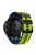 For Garmin Tactix 7 Pro / Fenix 7X / Fenix 6X Pro Silicone Wrist Strap Replacement Dual Color Smart Watch Band 26mm - Lime / Blue