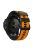 For Garmin Tactix 7 Pro / Fenix 7X / Fenix 6X Pro Silicone Wrist Strap Replacement Dual Color Smart Watch Band 26mm - Orange / Black