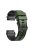 For Garmin Tactix 7 Pro / Tactix Delta Replacement Wristband Quick Release Dual-color Soft Silicone Sport Watch Band  - Army Green  /  Black