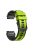 For Garmin Tactix 7 Pro / Tactix Delta Replacement Wristband Quick Release Dual-color Soft Silicone Sport Watch Band  - Lime  /  Black