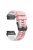 For Garmin Tactix 7 Pro / Tactix Delta Replacement Wristband Quick Release Dual-color Soft Silicone Sport Watch Band  - Pink  /  White