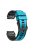 For Garmin Tactix 7 Pro / Tactix Delta Replacement Wristband Quick Release Dual-color Soft Silicone Sport Watch Band  - Sky Blue  /  Black