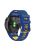 For Garmin Tactix Delta / Enduro / Fenix 7X Silicone Watch Strap Dual Color Quick Release Watchband - Midnight Blue / Yellow