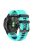 For Garmin Tactix Delta / Enduro / Fenix 7X Silicone Watch Strap Dual Color Quick Release Watchband - Mint Green / Blue