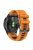 For Garmin Tactix Delta / Enduro / Fenix 7X Silicone Watch Strap Dual Color Quick Release Watchband - Orange / Black