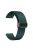 For Garmin Venu / Venu Sq / Venu Sq 2 /  Venu 2 Plus Watch Band 20mm Silicone Wrist Strap with Magnetic Folding Black Buckle - Midnight Green