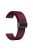 For Garmin Venu / Venu Sq / Venu Sq 2 /  Venu 2 Plus Watch Band 20mm Silicone Wrist Strap with Magnetic Folding Black Buckle - Wine Red