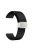 For Garmin Venu / Venu Sq / Venu Sq 2 / Venu 2 Plus Silicone Watch Strap 20mm Wristband with Magnetic Folding Silver Buckle - Black