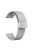 For Garmin Venu / Venu Sq / Venu Sq 2 / Venu 2 Plus Silicone Watch Strap 20mm Wristband with Magnetic Folding Silver Buckle - Light Grey