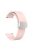 For Garmin Venu / Venu Sq / Venu Sq 2 / Venu 2 Plus Silicone Watch Strap 20mm Wristband with Magnetic Folding Silver Buckle - Pink